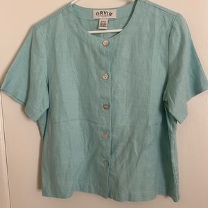 Orvis, linen shirt. Size Small.